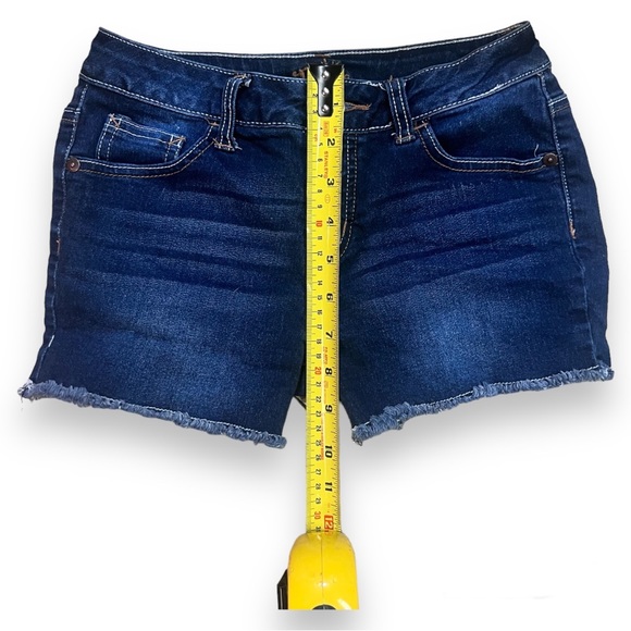 JUSTICE Cuffed Denim Shorts size 12 - Picture 3 of 5